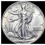 1941-D Silver Walking Liberty Half Dollar UNCIRCUL