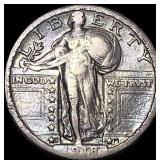1918-S Silver Standing Liberty Quarter LIGHTLY CIR