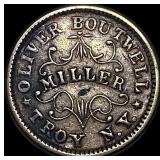 1863 Civil War Token Oliver Boutwell Troy NY. CLOS