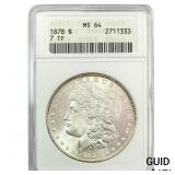 1878 Morgan Silver Dollar ANACS MS64 7TF