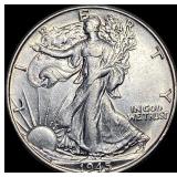 1945 Silver Half Dollar (Walking Liberty) NEARLY U