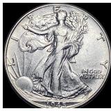 1945 Silver Walking Liberty Half Dollar CLOSELY UN