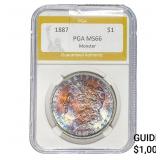 1887 Morgan Silver Dollar PGA MS66