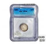 1857 Seated Liberty Dime ICG EF45