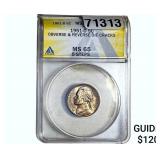 1951-D Jefferson Nickel ANACS MS65 5 Steps