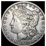 1887 Silver Morgan Dollar NEARLY UNCIRCULATED