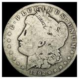 1892-S Silver Morgan Dollar NICELY CIRCULATED