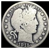 1915 Barber Half Dollar NICELY CIRCULATED