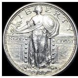 1917 Type 1 Standing Liberty Quarter UNCIRCULATED