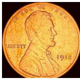 1912 Lincoln Wheat Cent CLOSELY UNCIRCULATED