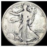1921-S Silver Half Dollar Walking Liberty NICELY C