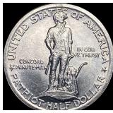 1925 Silver Lexington-Concord Half Dollar CLOSELY
