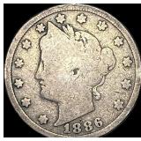 1886 Liberty Head Nickel NICELY CIRCULATED