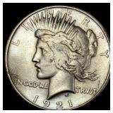 1921 Silver Peace Dollar CLOSELY UNCIRCULATED