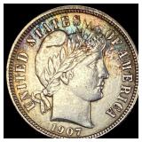 1907-D Silver Barber Dime UNCIRCULATED
