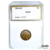 1914-D Wheat Cent PCI VG8