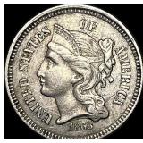 1868 Nickel Three-Cent Piece CLOSELY UNCIRCULATED