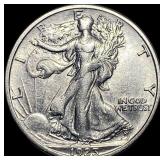 1923-S Silver Walking Liberty Half Dollar CLOSELY