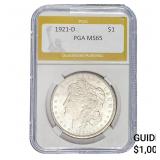 1921-D Morgan Silver Dollar PGA MS65