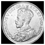 1919 Canada Silver 25 Cents CHOICE AU