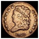 1829 Copper Half Cent LIGHTLY CIRCULATED