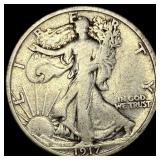 1917-S Silver Walking Liberty Half Dollar LIGHTLY