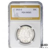 1915-S Barber Half Dollar PGA MS65