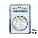 1882-CC Morgan Silver Dollar ANACS MS64
