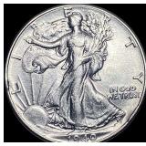 1940 Silver Half Dollar Walking Liberty CLOSELY UN