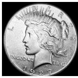 1927 Silver Peace Dollar CLOSELY UNCIRCULATED
