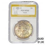 1885-O Morgan Silver Dollar PGA MS66