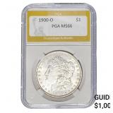 1900-O Morgan Silver Dollar PGA MS66