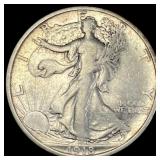 1918-S Silver Walking Liberty Half Dollar NEARLY U