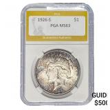 1926-S Morgan Silver Dollar PGA MS63