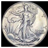 1942 Silver Half Dollar Walking Liberty CHOICE BU