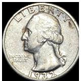 1932-S Silver Washington Quarter NEARLY UNCIRCULAT