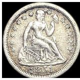 1851-O Silver Seated Liberty Dime NEARLY UNCIRCULA