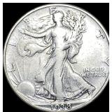 1938-D Silver Walking Liberty Half Dollar LIGHTLY