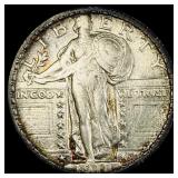 1918-S Silver Standing Liberty Quarter CLOSELY UNC