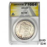 1891-S Morgan Silver Dollar ANACS AU58