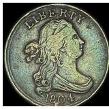 1804 Copper Half Cent NEARLY UNCIRCULATED