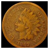 1867 Indian Head Cent NICELY CIRCULATED