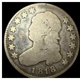 1818 Capped Bust Silver Quarter NICELY  CIRCULATE