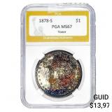 1878-S Morgan Silver Dollar PGA MS67