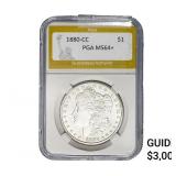 1880-CC Morgan Silver Dollar PGA MS64+
