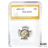 1895-S/S Buffalo Dime PGA AU55