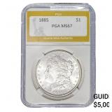 1885 Morgan Silver Dollar PGA MS67