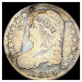 1814 Capped Bust Half Dollar LIGHTLY CIRCULATED