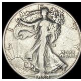 1938-D Silver Walking Liberty Half Dollar LIGHTLY