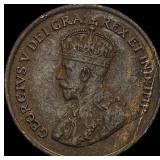 1925 Canada Bronze 1 Cent NEARLY UNCIRCULATED